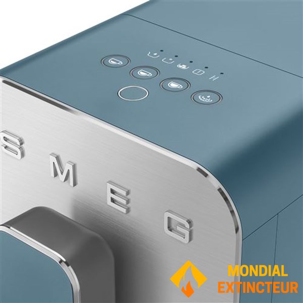 Smeg - Machine à café broyeur Expresso bleu orage mat