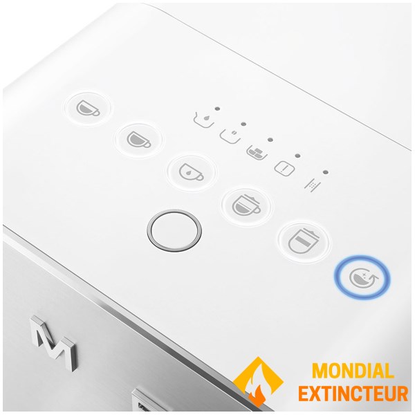 Smeg - Machine à café broyeur Expresso Collezione - Blanc mat