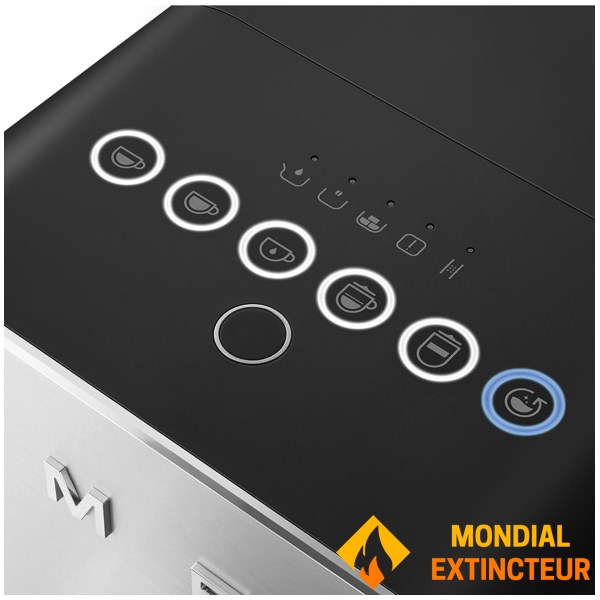 Smeg - Machine à café broyeur Expresso Collezione - noir mat