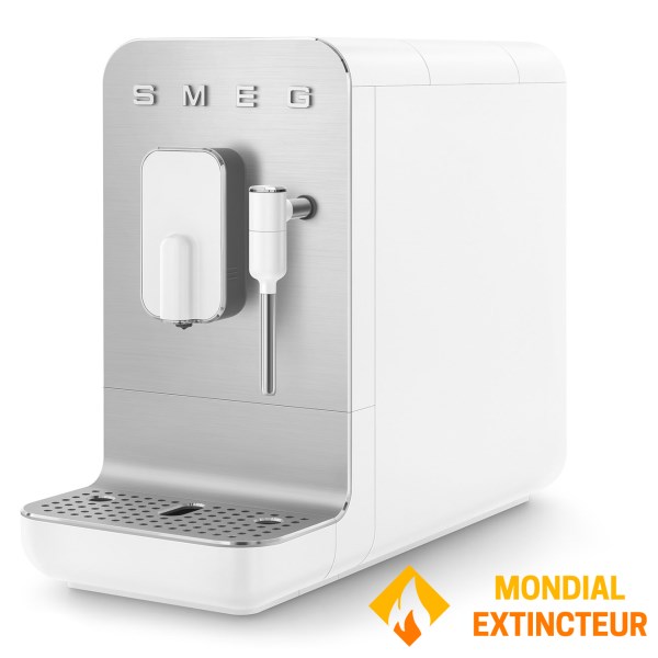 Smeg - Machine à café broyeur Expresso milk Blanc mat