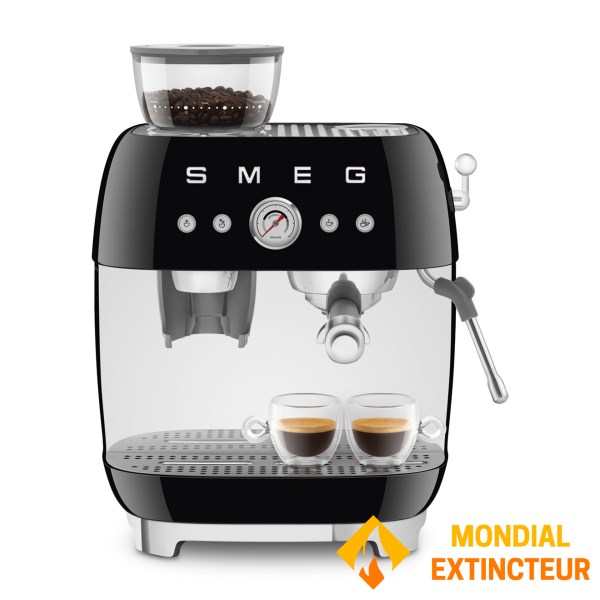Smeg - Machine à café broyeur Vintage années 50 noir mat