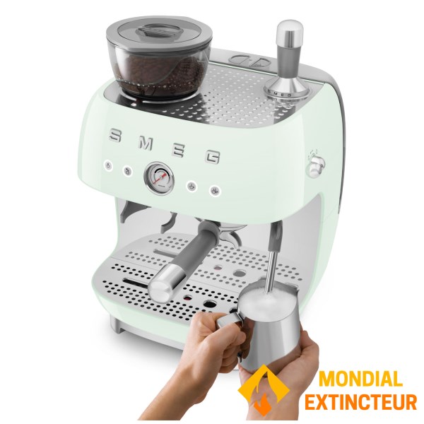 Smeg -  Machine à café broyeur Vintage années 50 vert d’eau