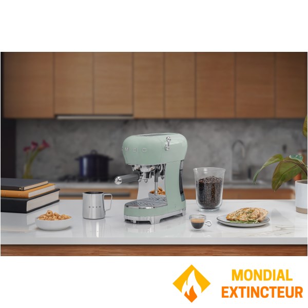 Smeg - Machine à café  Expresso Années 50 vert d’eau