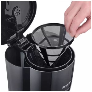 Severin - Machine à café filtre 10 tasses noire