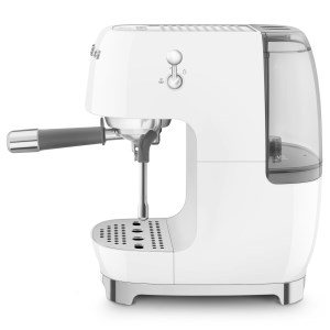 Smeg - Machine à café manuelle Esthétique années 50 blanc
