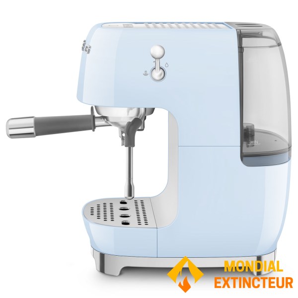 Smeg - Machine à café manuelle Esthétique années 50 bleu azur