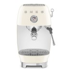 Smeg - Machine à café manuelle Esthétique années 50 crème