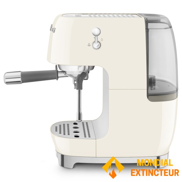 Smeg - Machine à café manuelle Esthétique années 50 crème