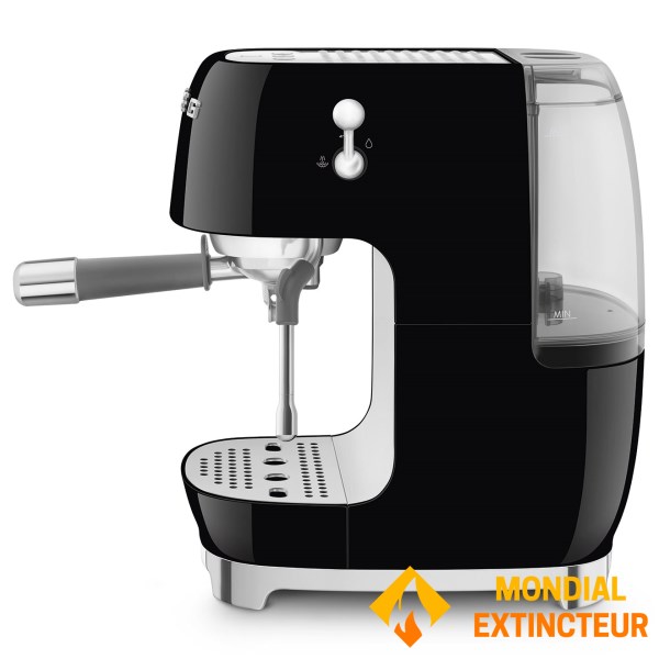 Smeg - Machine à café manuelle Esthétique années 50 noir