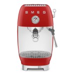 Smeg - Machine à café manuelle Esthétique années 50 rouge