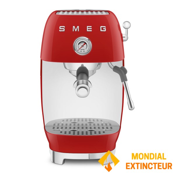 Smeg - Machine à café manuelle Esthétique années 50 rouge