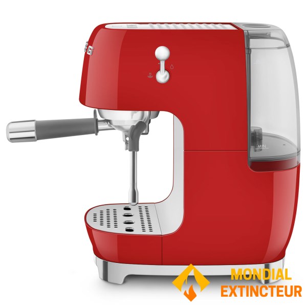 Smeg - Machine à café manuelle Esthétique années 50 rouge