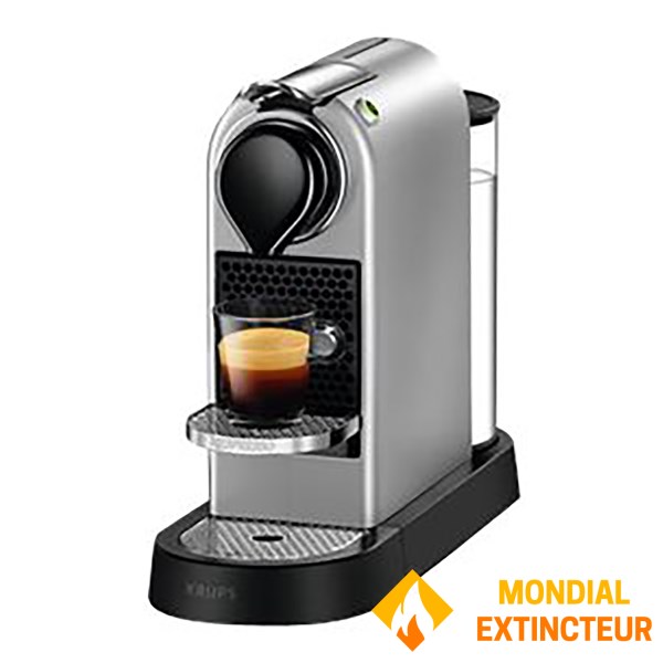Krups - Machine à café  Nespresso Citiz - argent