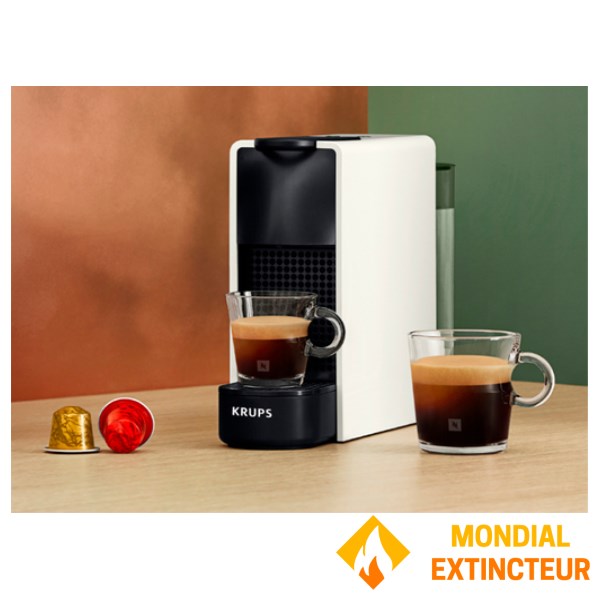 Krups - Machine à dosettes Nespresso Essenza Mini blanche