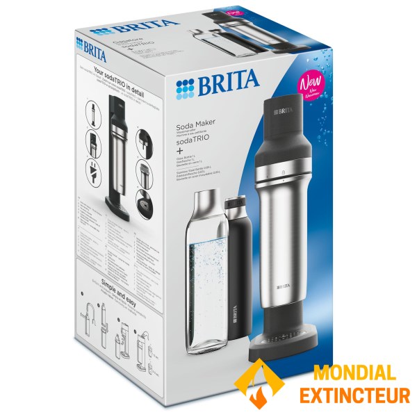 Brita - Machine à gazéifier Soda Trio noir