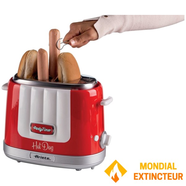 Ariete - Machine à hot-dog Party time rouge