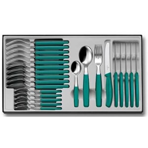 Victorinox - Ménagère 24 pièces Swissclassic vert