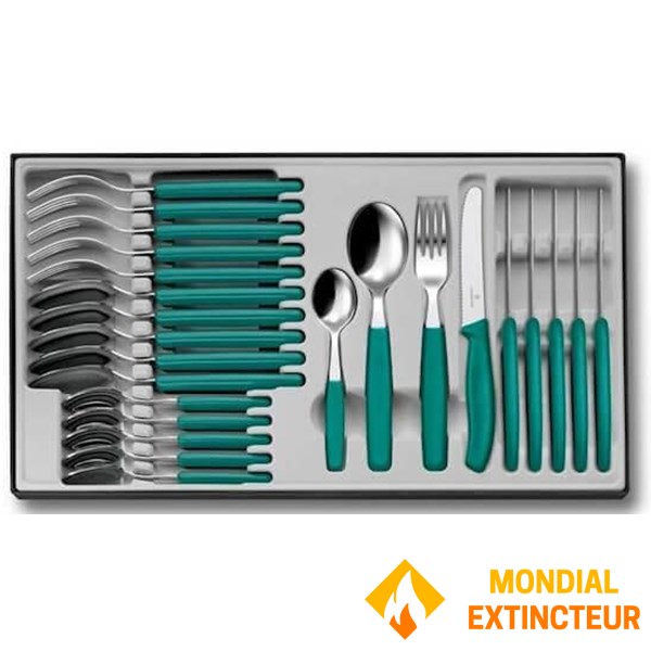Victorinox - Ménagère 24 pièces Swissclassic vert