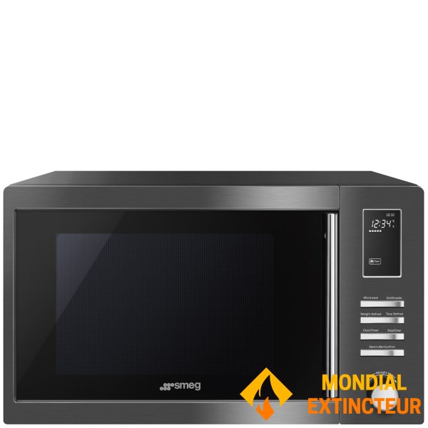 Smeg - Micro-ondes gril  25 L - inox foncé