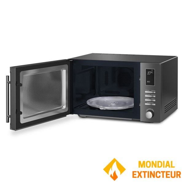 Smeg - Micro-ondes gril  25 L - inox foncé