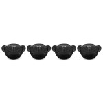 Le Creuset - Mini-cocottes 11cm  X4 Collection Gourmand noir mat