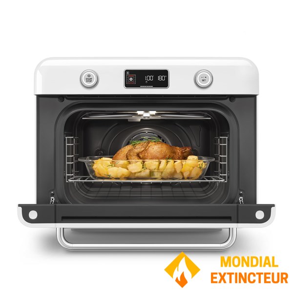 Smeg - Mini four vapeur Pose libre blanc