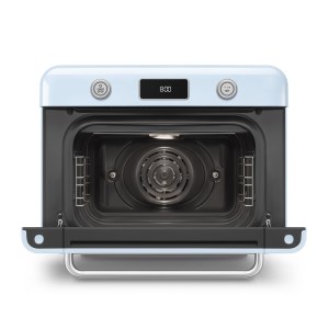 Smeg - Mini four vapeur Pose libre bleu azur