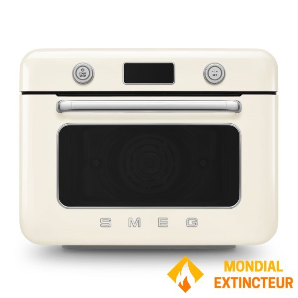 Smeg - Mini four vapeur Pose libre crème