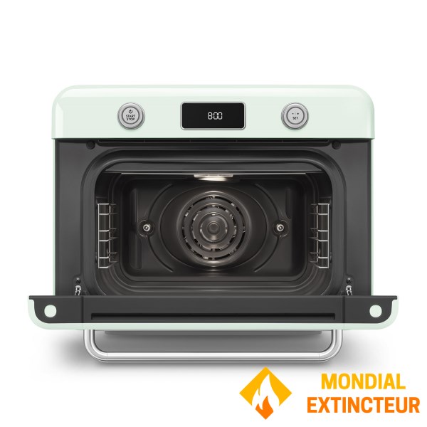 Smeg - Mini four vapeur Pose libre vert d’eau