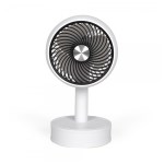 Livoo - Mini ventilateur De bureau rechargeable blanc