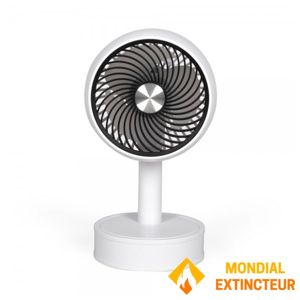Livoo - Mini ventilateur De bureau rechargeable blanc