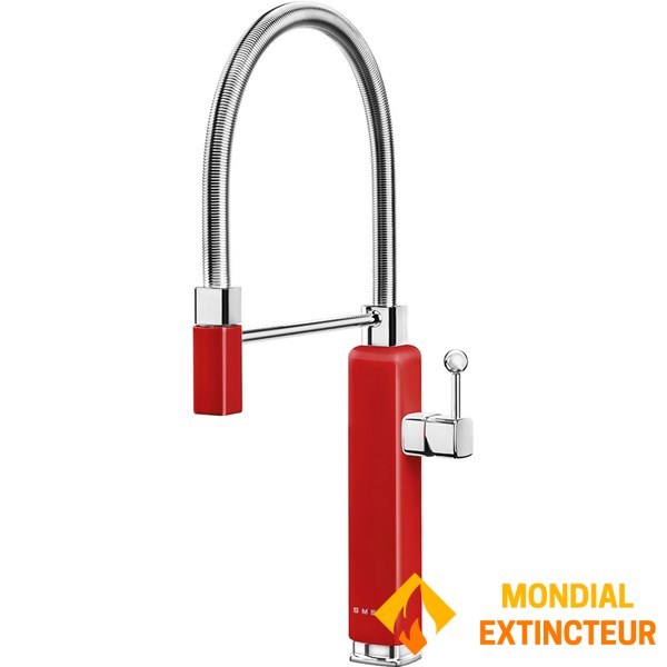 Smeg - Mitigeur Semi-professionnel Mono commande Rouge