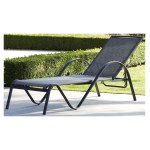 Wilsa - Mobilier Bain de soleil Sunset Gris Anthracite