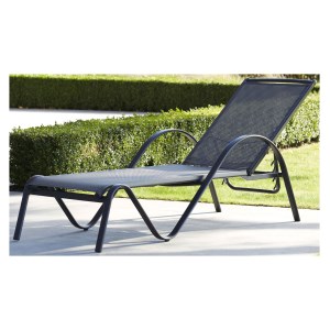 Wilsa - Mobilier Bain de soleil Sunset Gris Anthracite