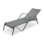 Wilsa - Mobilier Bain de soleil Sunset Gris Anthracite