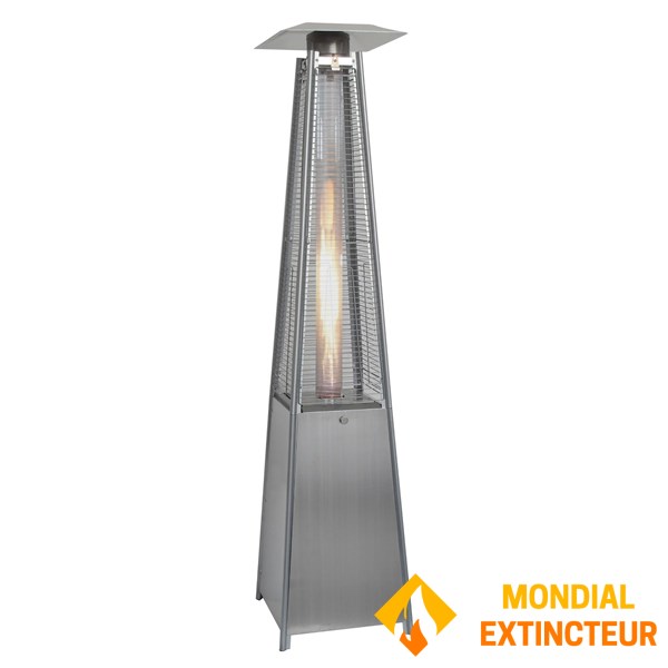Wilsa - Mobilier Parasol chauffant hexogonal inox
