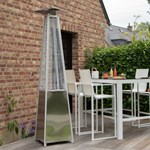 Wilsa - Mobilier Parasol chauffant hexogonal inox