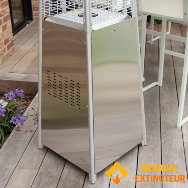 Wilsa - Mobilier Parasol chauffant hexogonal inox