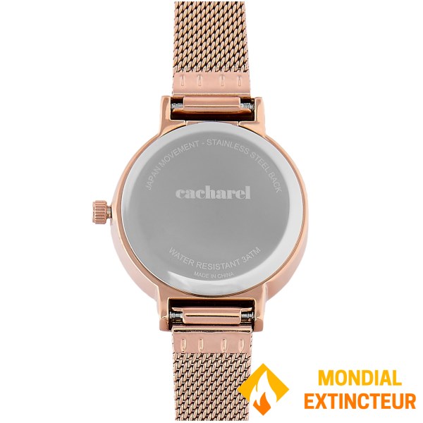Cacharel - Montre Astrid or rose /vert