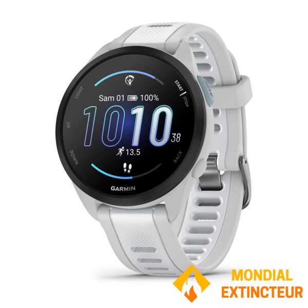 Garmin - Montre connectée Forerunner 165 Music - gris/blanc