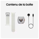 Samsung - Montre connectée Galaxy Watch Ultra Blanc Titane