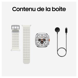 Samsung - Montre connectée Galaxy Watch Ultra Blanc Titane