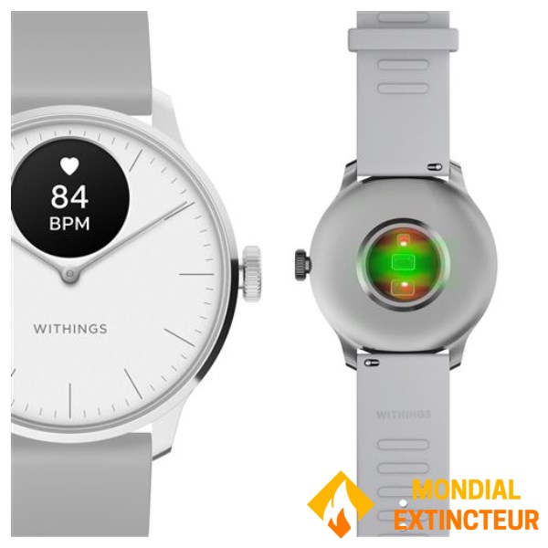 Withings - Montre connectée Scanwatch Light 37 mm grise