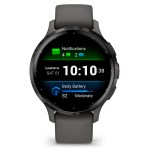 Garmin - Montre connectée Venu 3S - Gray bracelet gris foncé