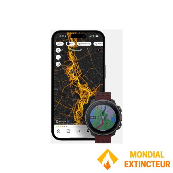 Suunto - Montre connectée Vertical stainless steel ruby