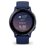 Garmin - Montre connectée Vivoactive 5 - Metallic Blue bracelet bleu