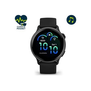 Garmin - Montre connectée Vivoactive 6 - Noir