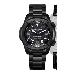 Eden Park - Montre homme Automatique sport - Acier - Noir
