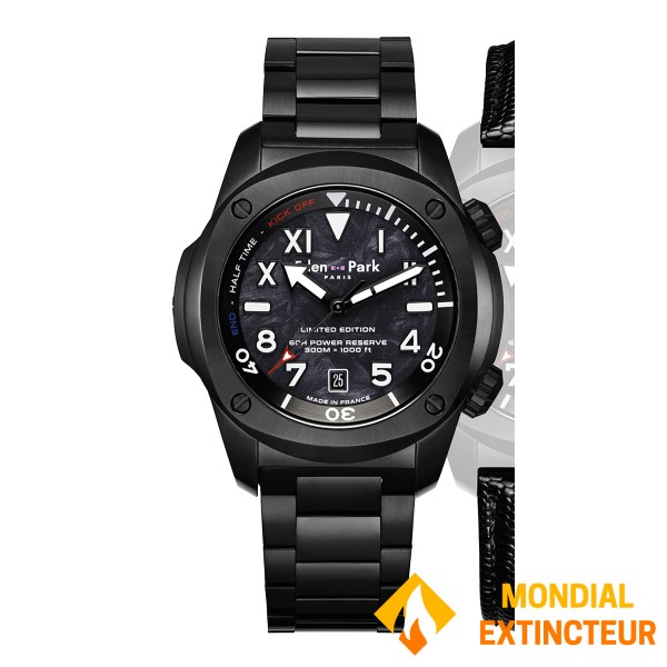 Eden Park - Montre homme Automatique sport - Acier - Noir