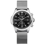 Eden Park - Montre homme Club en Acier Argenté 40mm